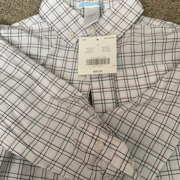 Janie and Jack Boys button up dress shirt 2t - Picture 2 of 3